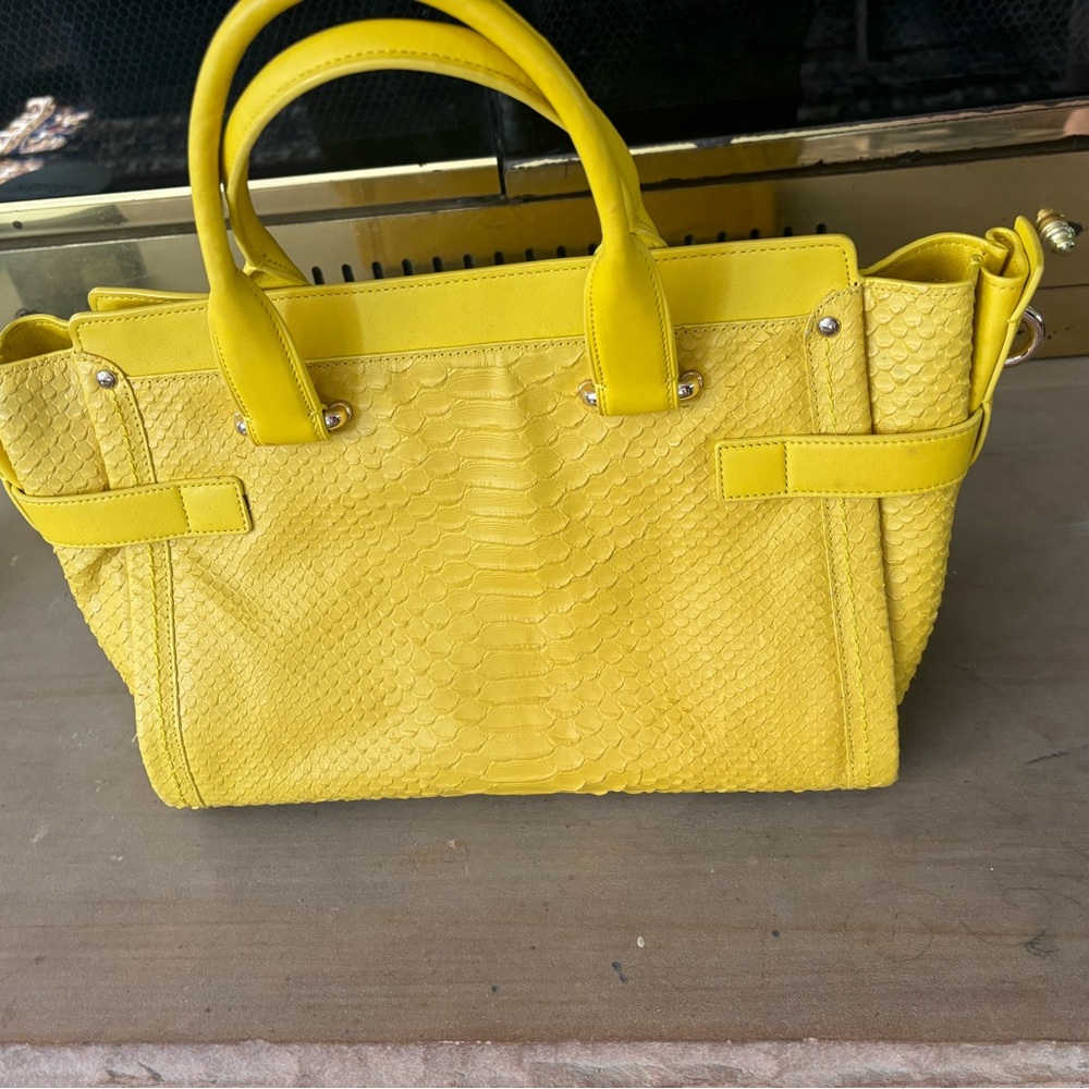 Never Used - Limited Edition Yellow Python Coach … - image 3